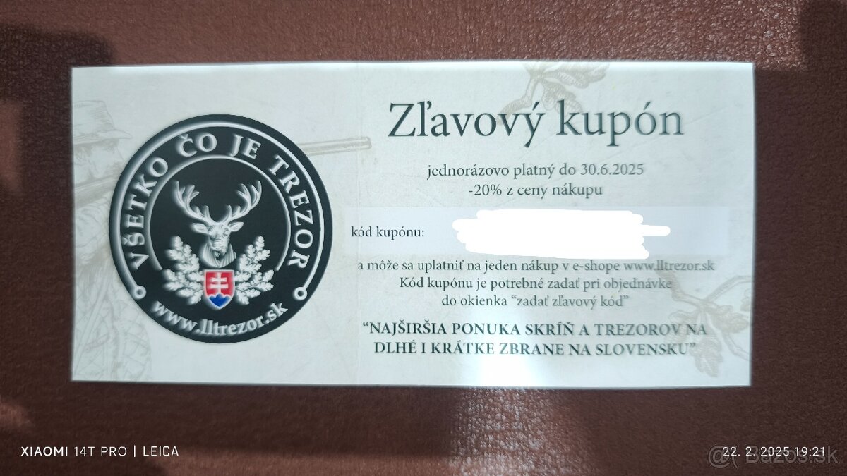 Zľavový kupón lltrezor
