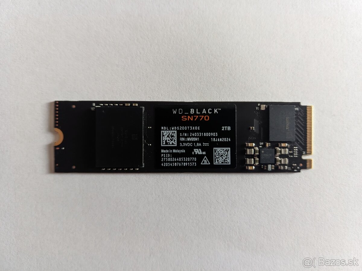 Western Digital Black SN770 2TB, M.2 2280, NVMe