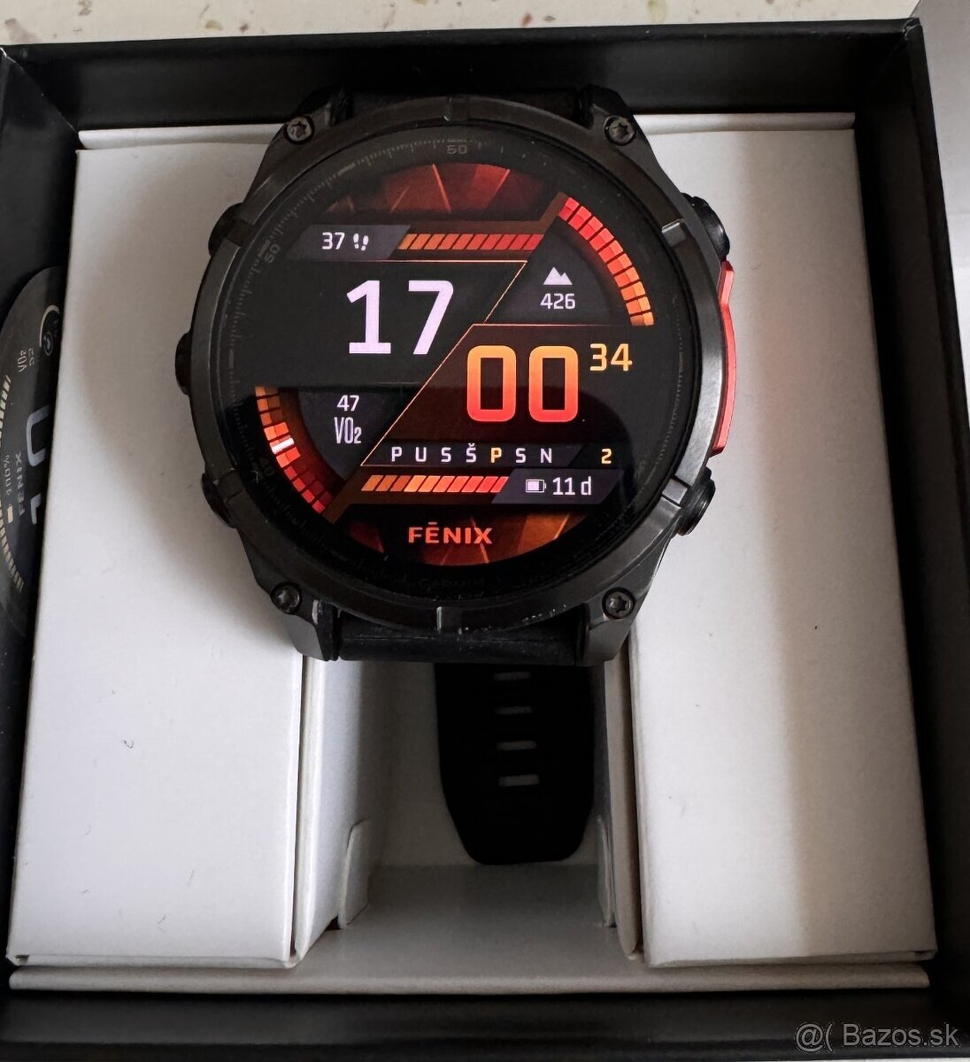predám Garmin Fenix 8 47 mm AMOLED Slate Gray Steel/Black Ba