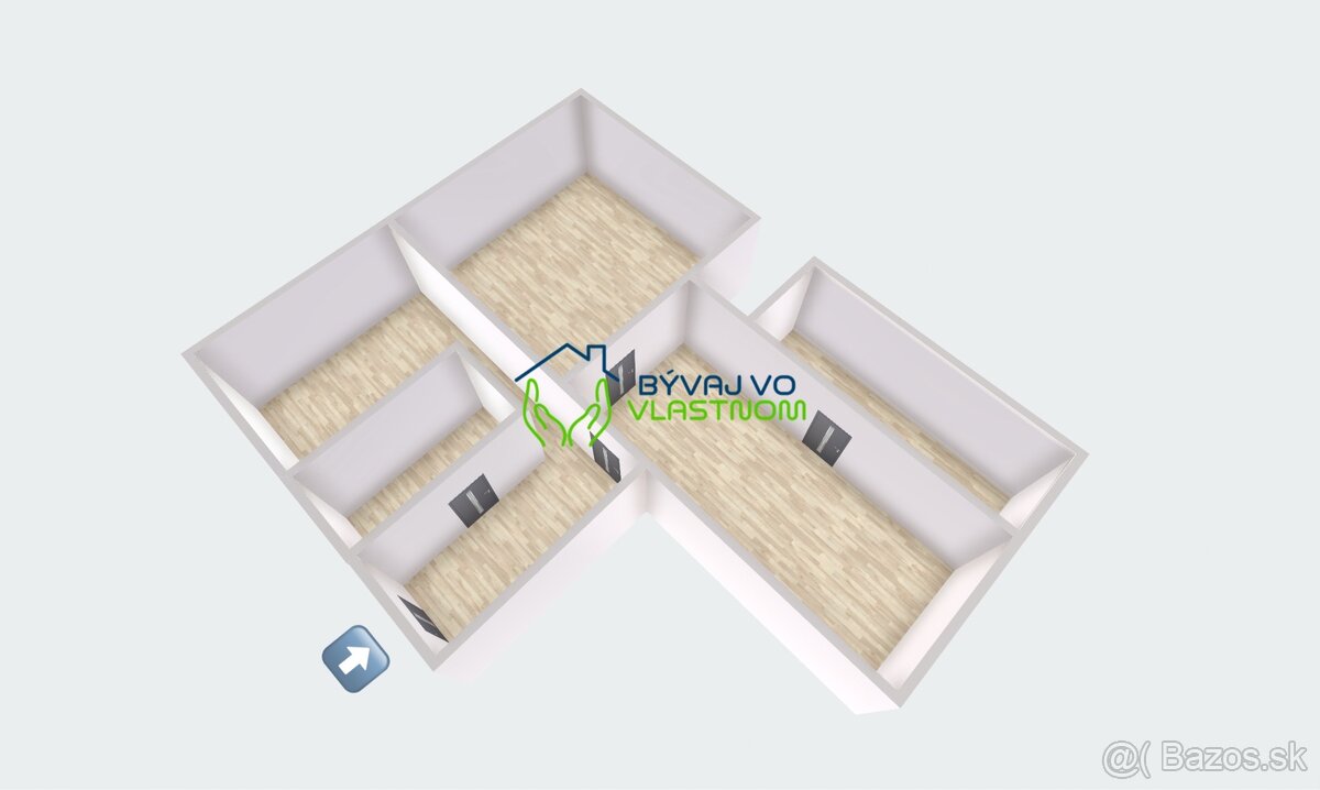 2,5-izbový byt - Moldava nad Bodvou