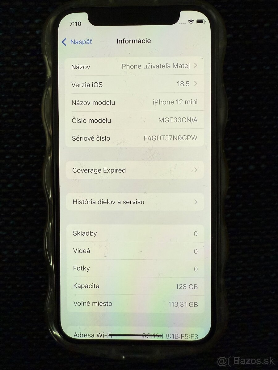 iPhone 12 mini 128GB – čierny