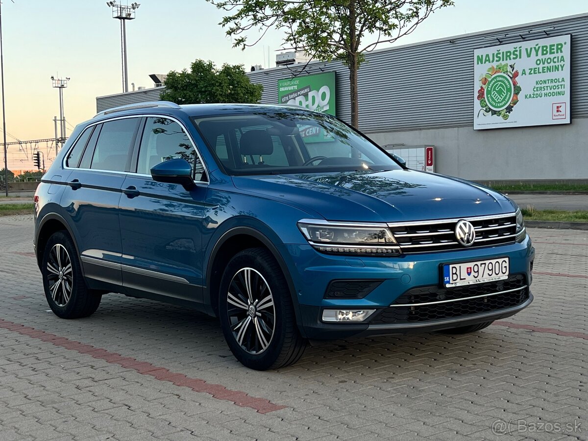 VW Tiguan 2.0 TSI 4MOTION, Highline DSG7, 1. majitel SR