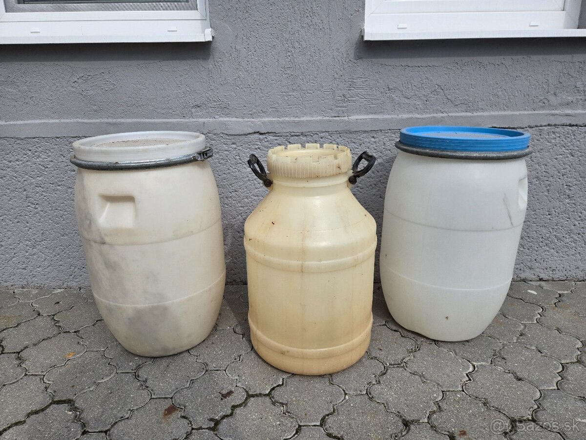 Plastové sudy na kvas 50L - 70L