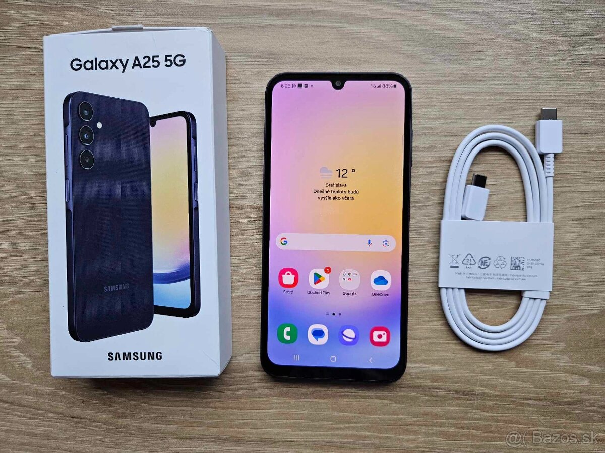 Samsung Galaxy A25 5G 6GB/128GB, top ako novy, zaruka