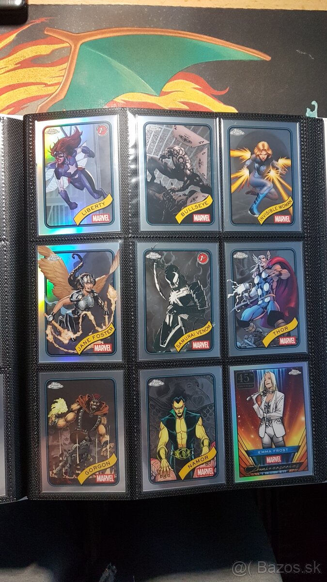 Marvel topps chrome karty
