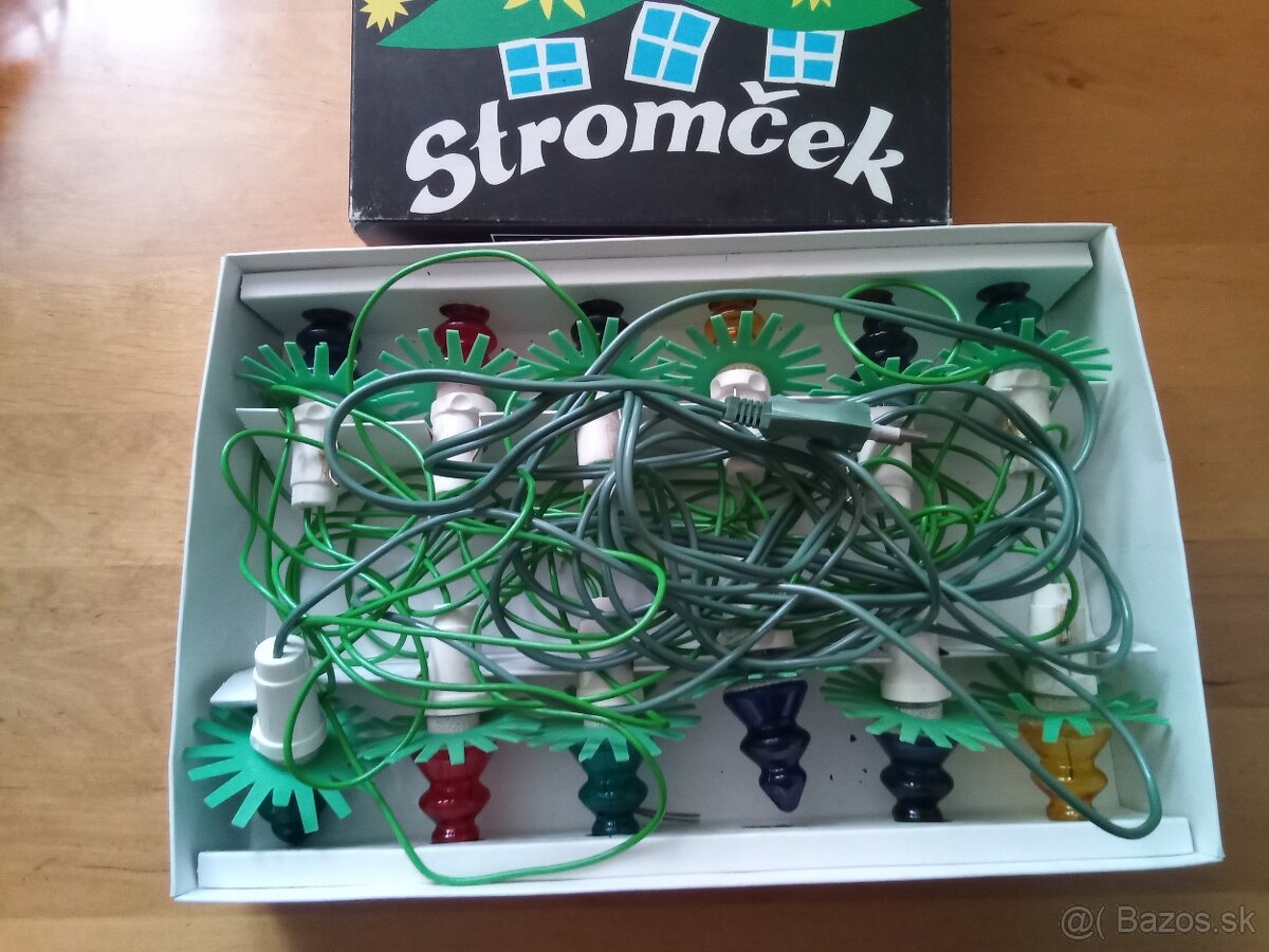 Stará světýlka na stromeček -Zlatokov- vianočné osvetlenie