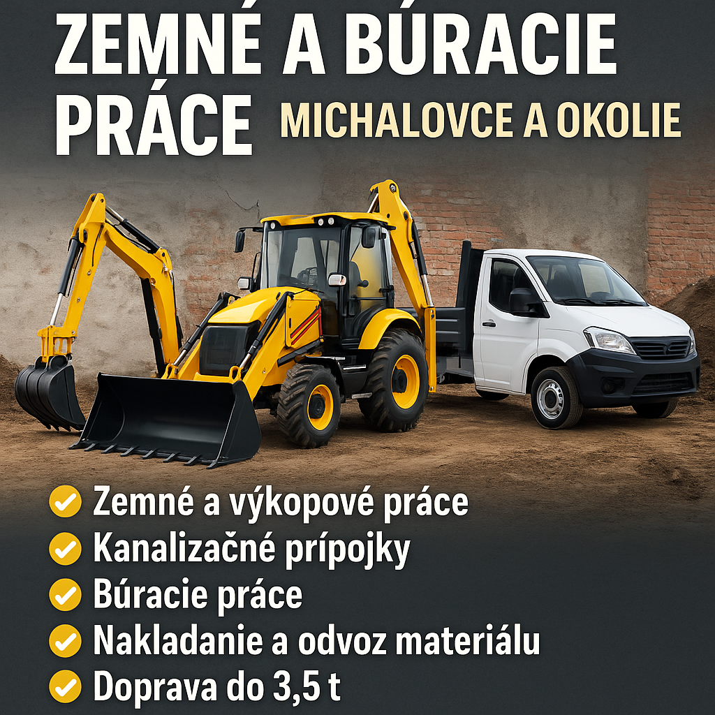 Zemné, búracie a výkopové prace doprava, preprava