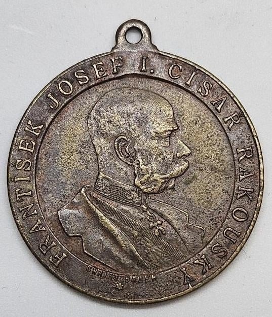 Medaila F.J.I. návšteva cisára v Prahe 1901 - Christlbauer