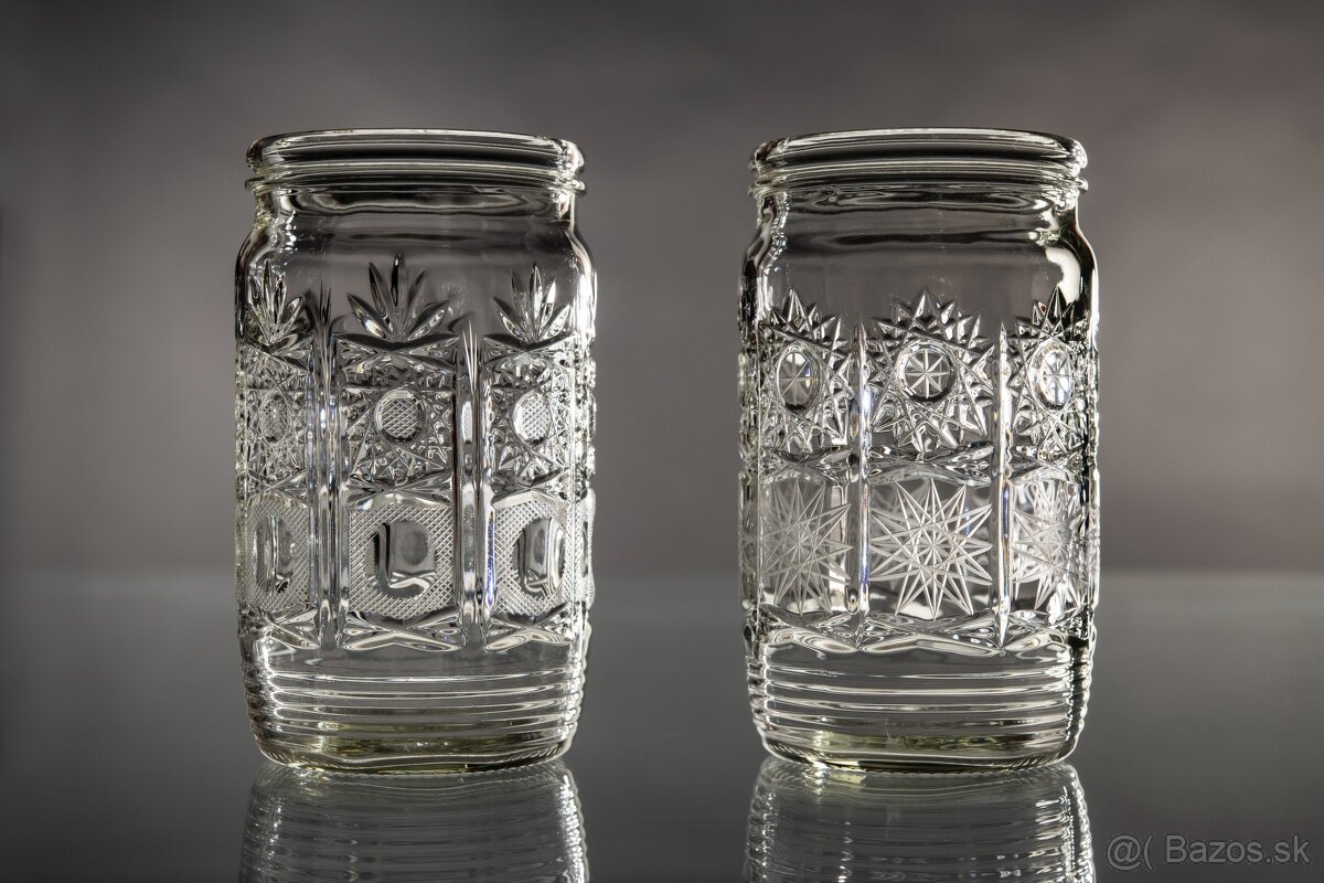 dizajnové krištáľové poháre 2 ks objem 300 ml