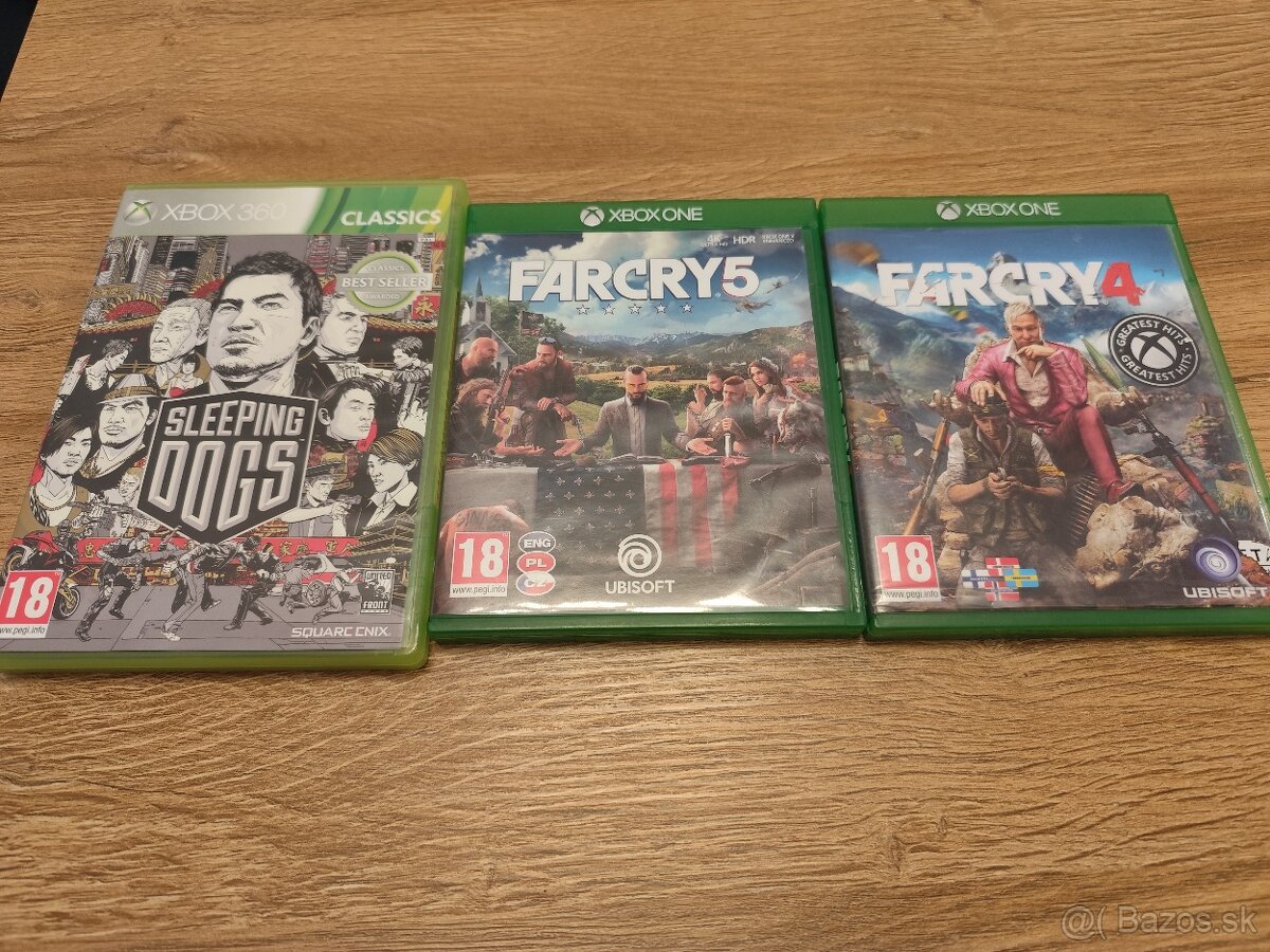 Predám hry na Xbox One a Xbox 360