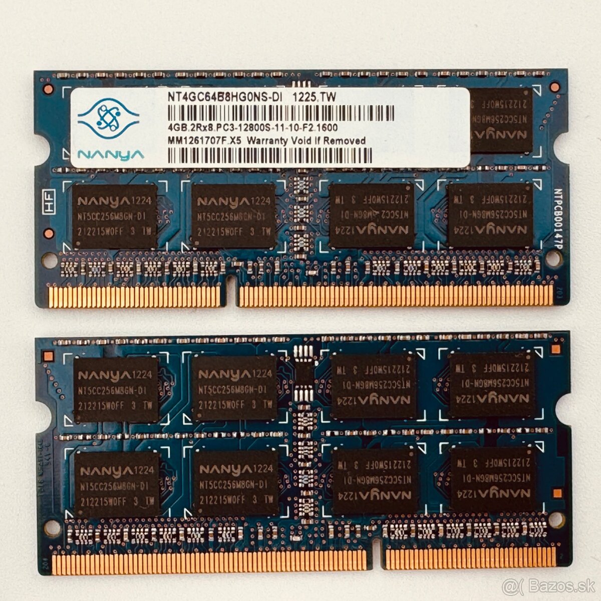 RAM DDR3 SODIMM NANYA 2 x 4 GB
