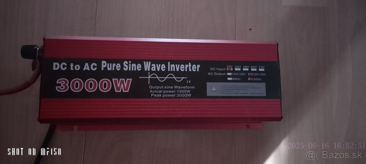 Menic napätia 3000w cisty sinus.