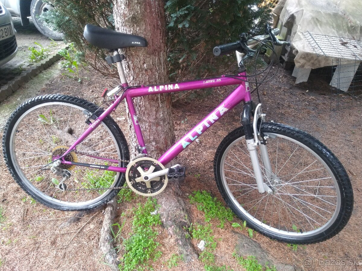 horský bicykel ALPINA,26"kolesá,18"rám(na výšku cca160-175