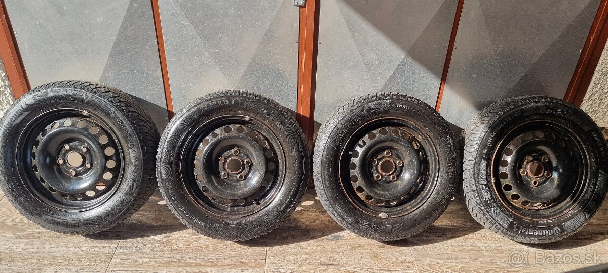Predam zimné pneumatiky na diskoch 5x112 r15 et47/ 195/65r15