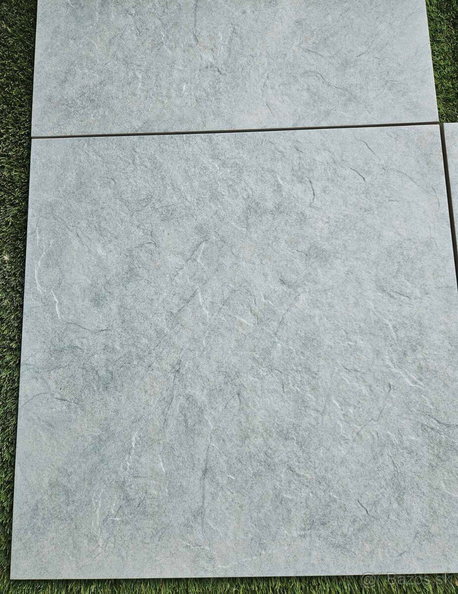 Dlažba terasová 2 cm hrubá, 60x60, Quarz sivý