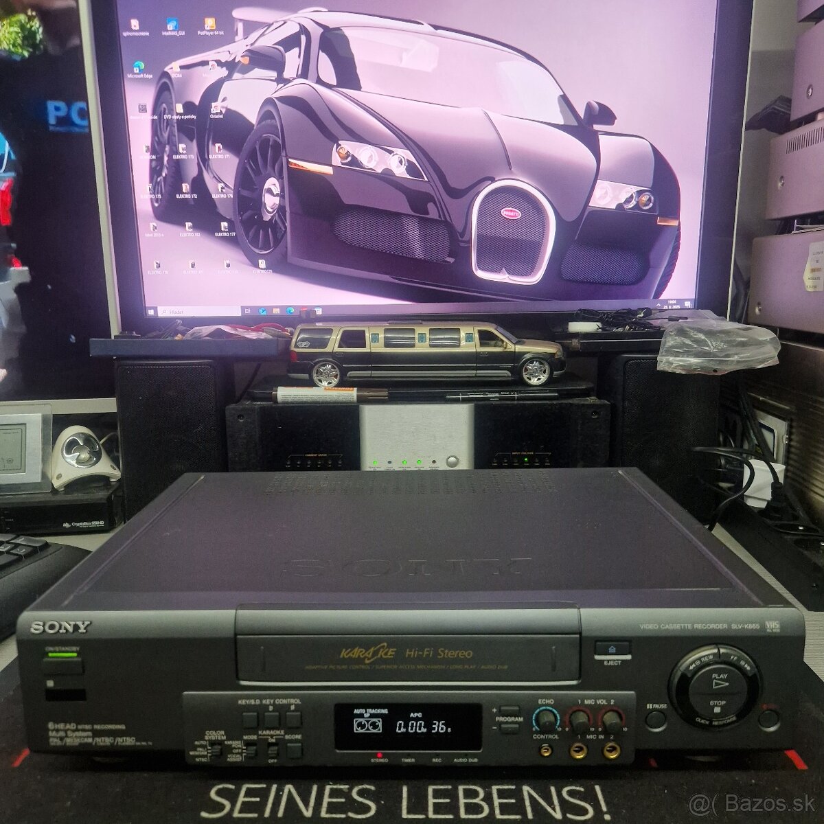 SONY SLV-K865...Videorecorder Karaoke Hifi Stereo , 6 hláv ,