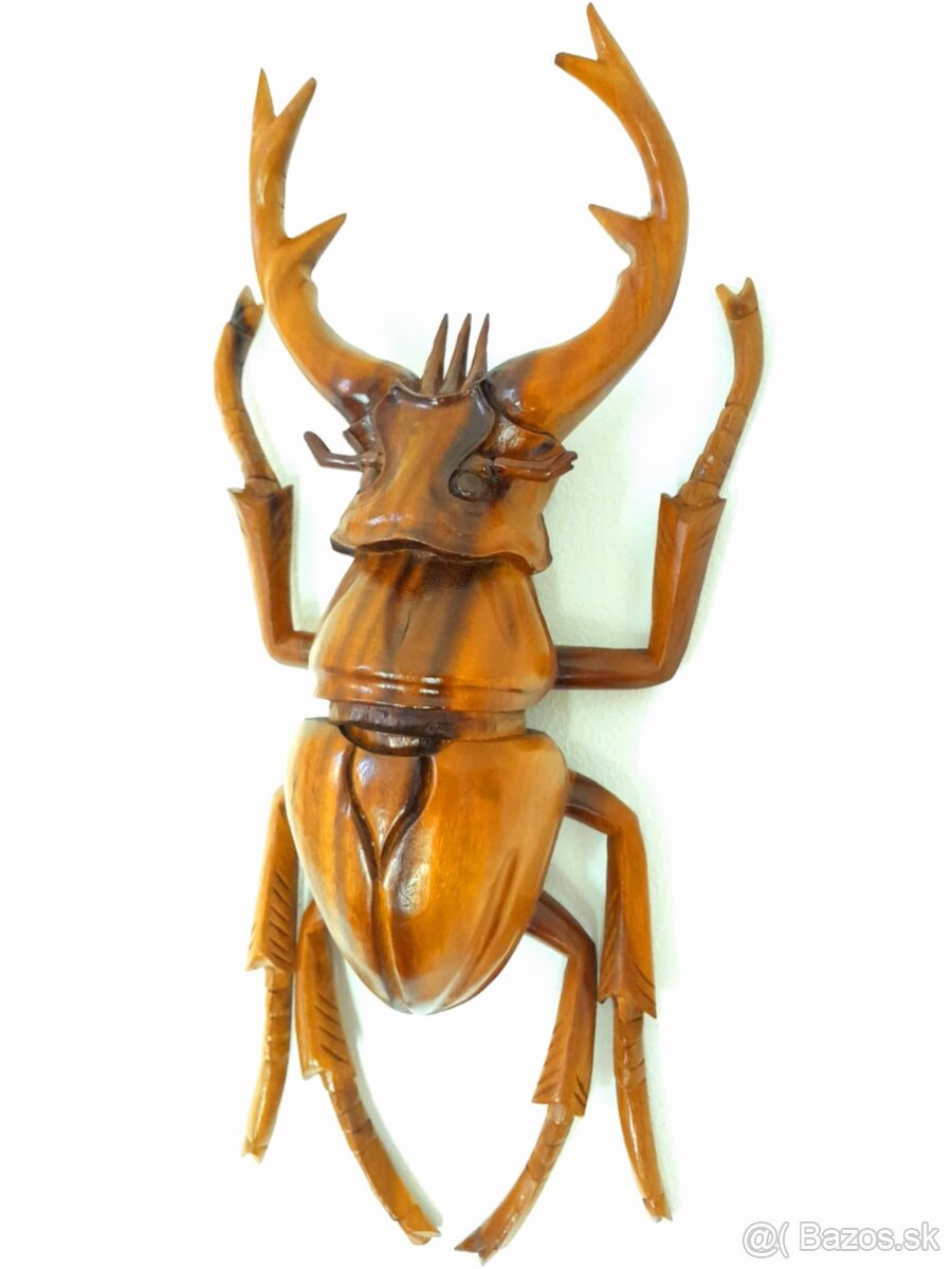 Staré drevené chrobáky - Nosorožík, Hovnivál, Roháč - umenie