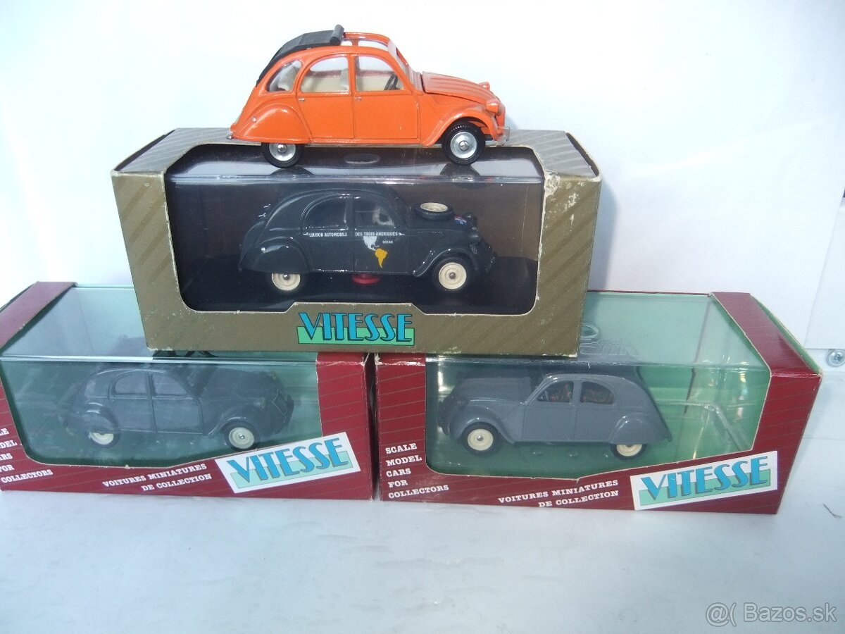 CITROEN 2CV v 1:43 od DINKY TOYS a VITESSE