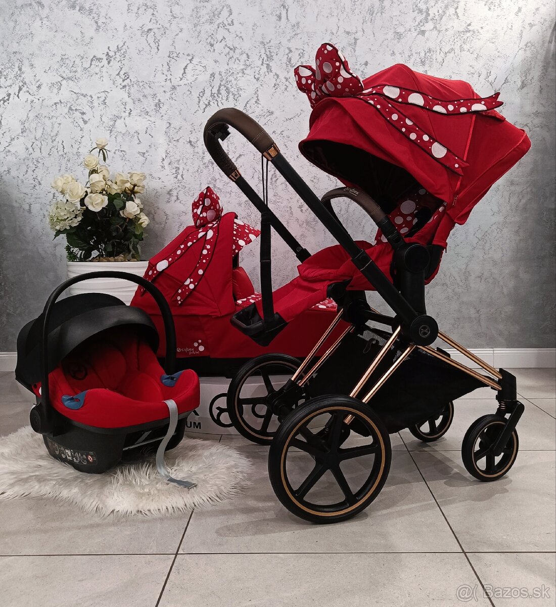 TROJKOMBINÁCIA CYBEX PLATINUM ROSEGOLD PETTICOAT