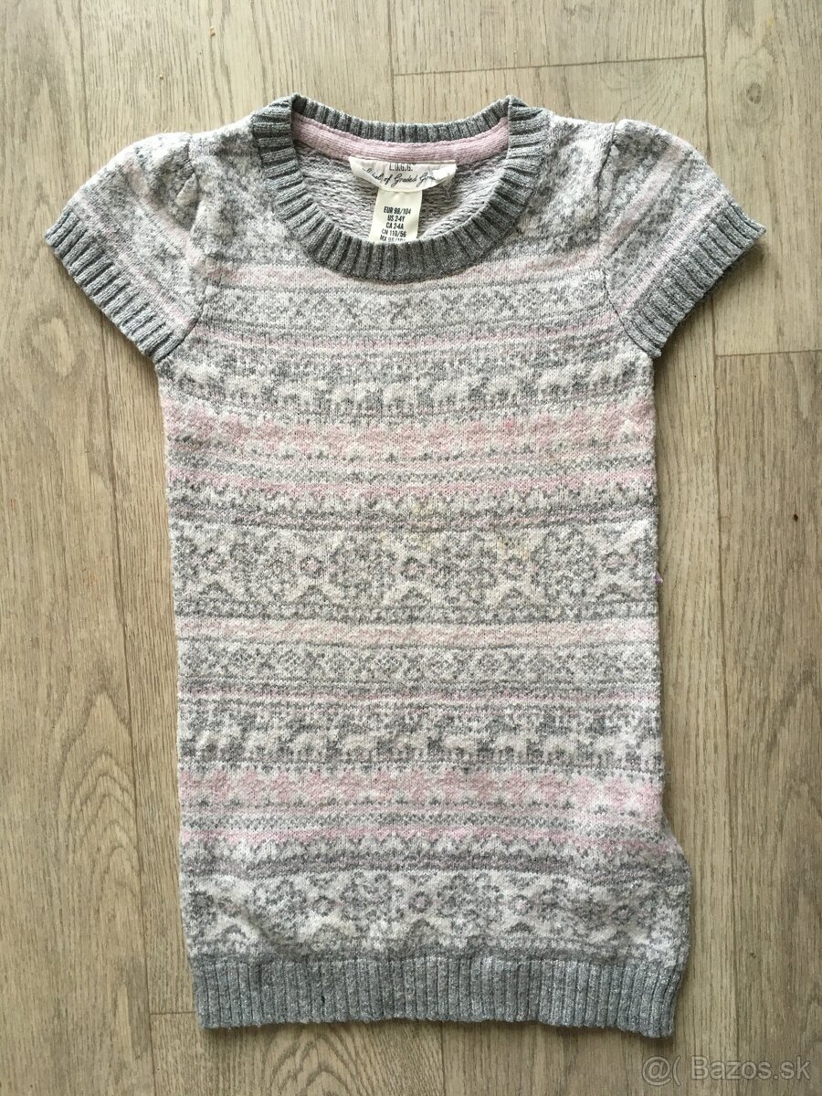 dievčenské úpletové šaty H&M