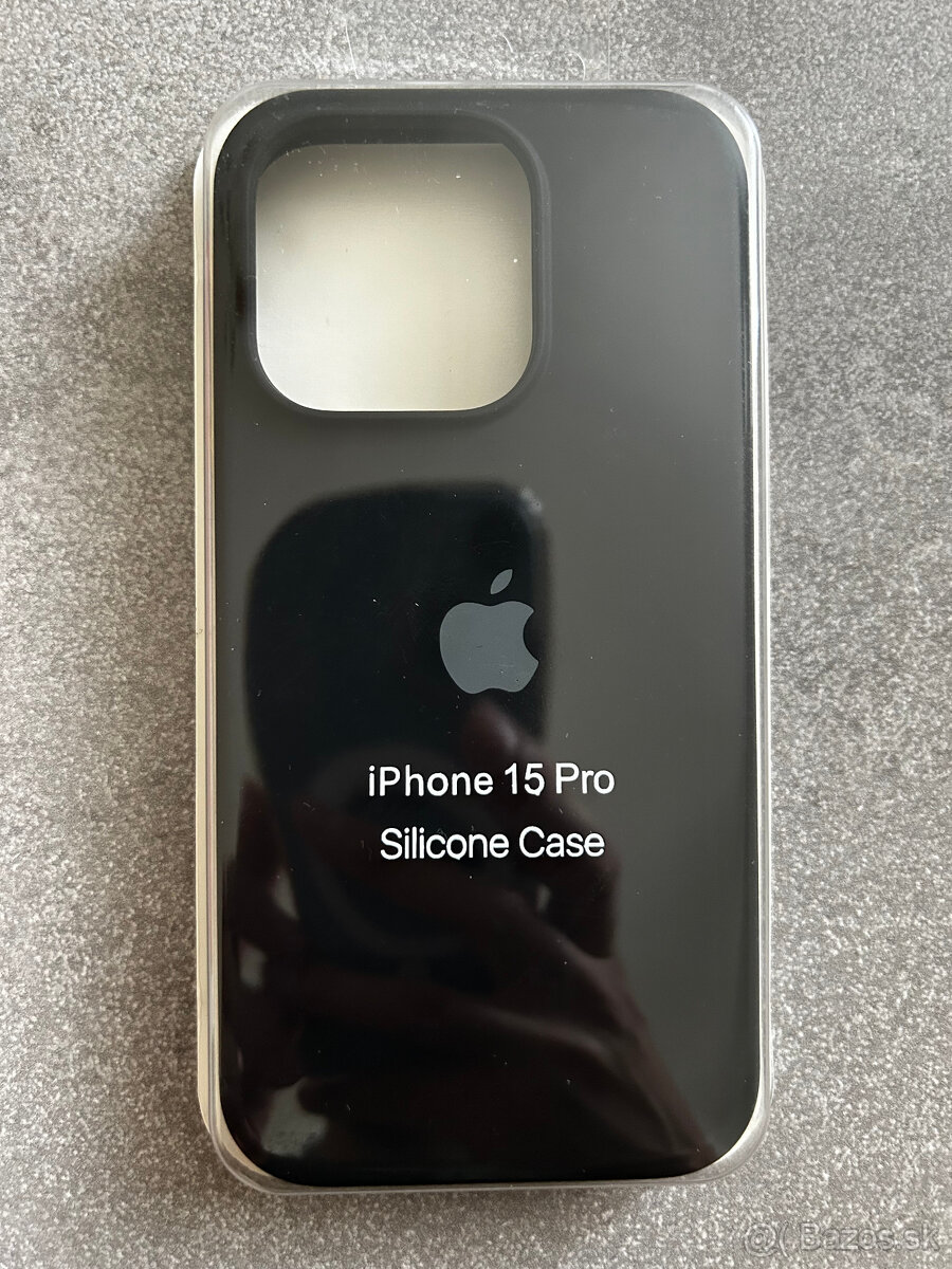 iPhone 15 PRO čierny silikonovy kryt NOVÝ