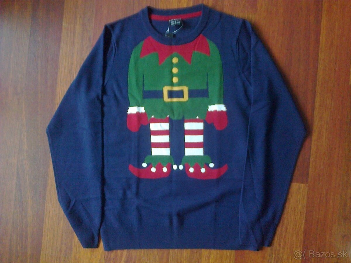 vtipný pánsky sveter s vianočným motívom