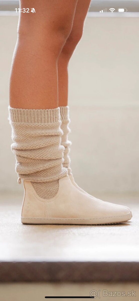 Shapen barefoot Knitty krémovo béžové topánky