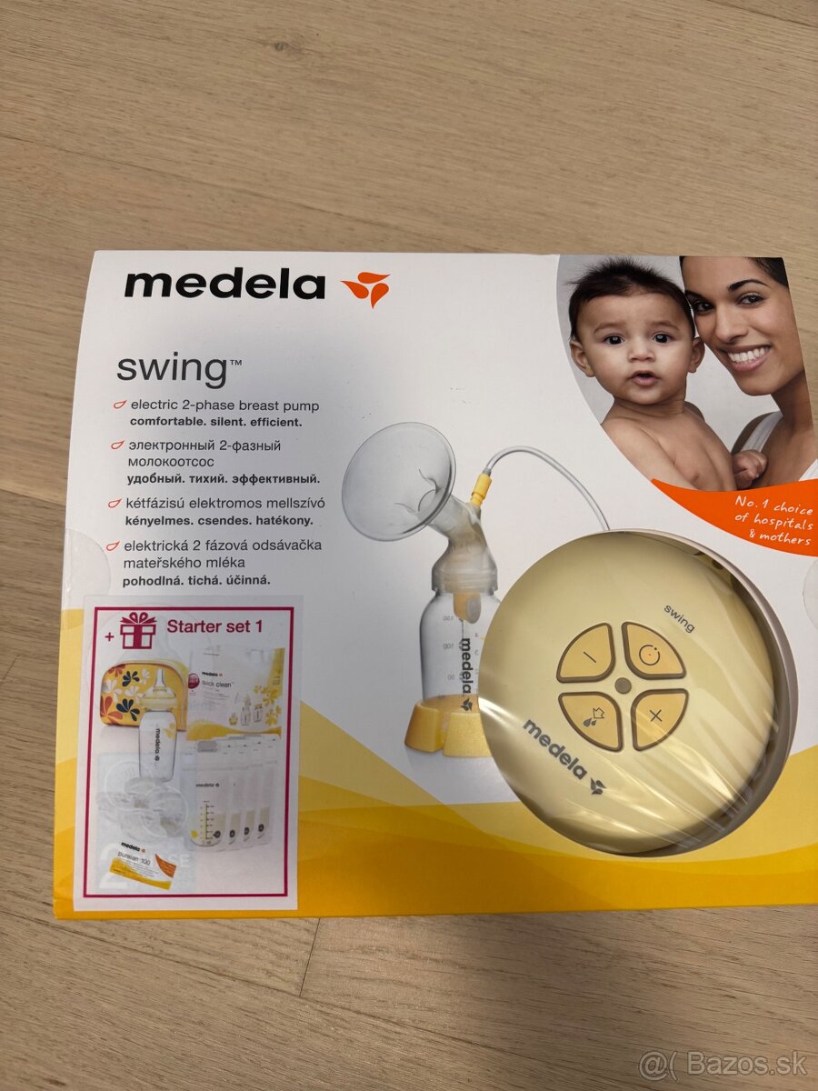 Odsávačka Medela Swing + Medela/ Avent flase navyse