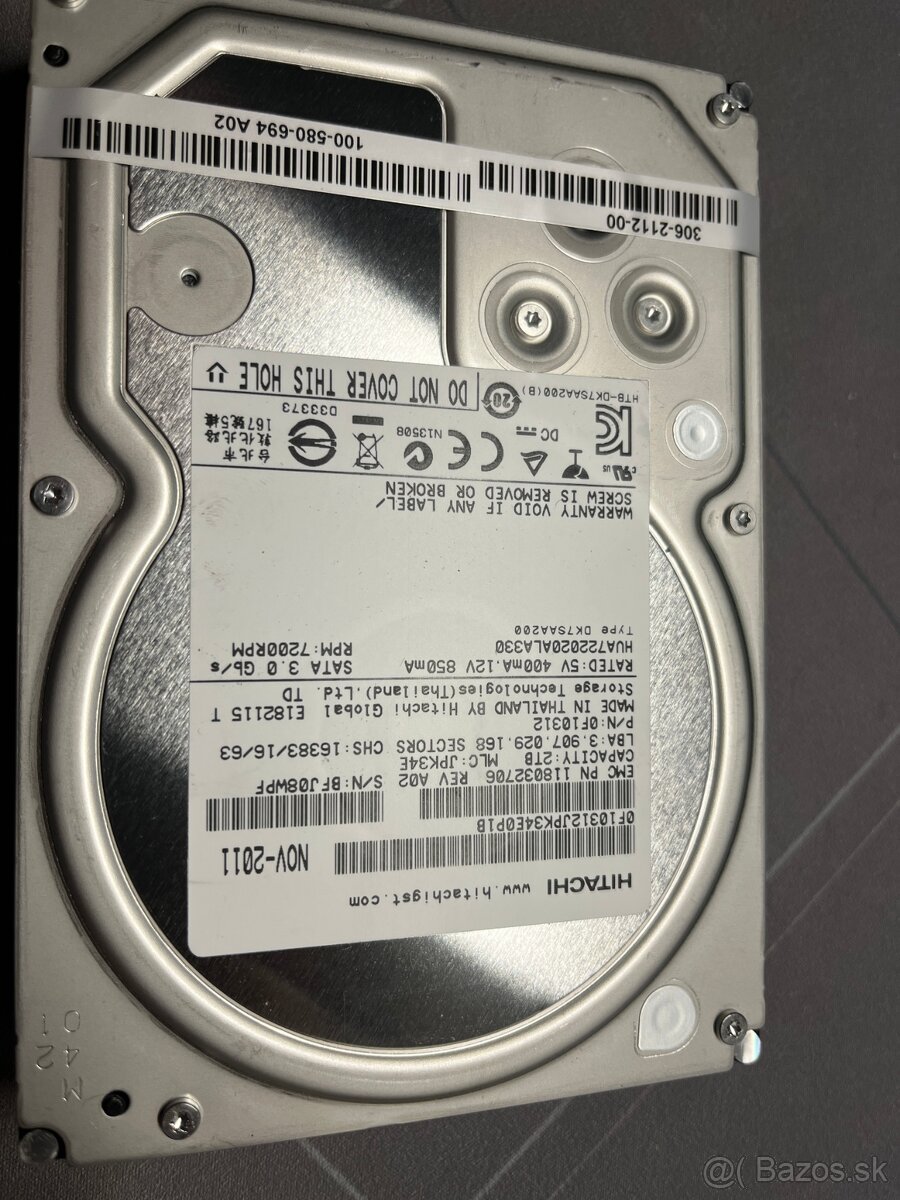 Hitachi Ultrastar HVA722020ALA330 2TB 7200rpm SATA 3Gbps 3.5