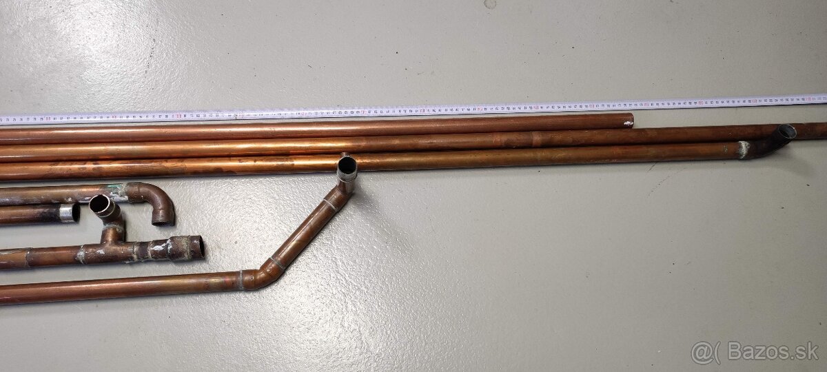 Predám medené rúry Cu 28 x 1 mm