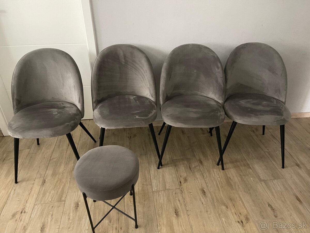 Jedalenske stolicky + taburet