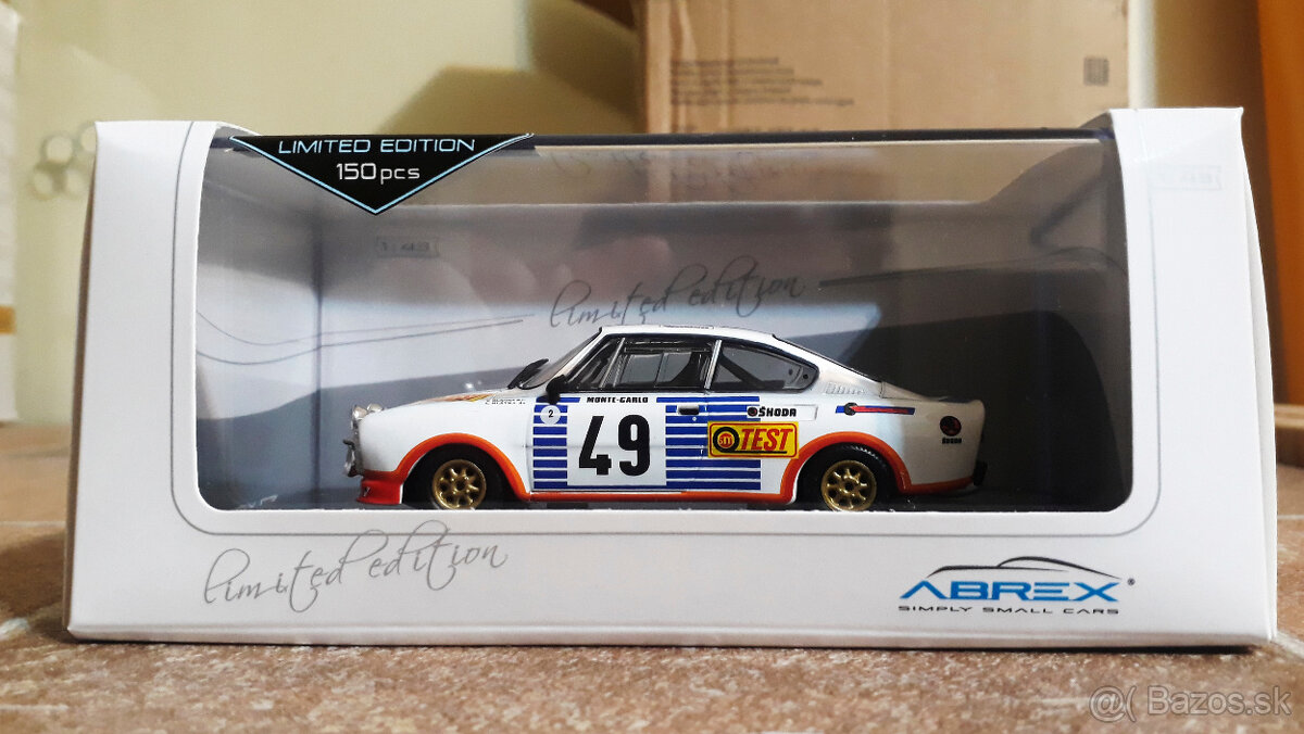 Abrex 1:43 Škoda 130RS #49 Blahna - Hlávka - Test SM limited