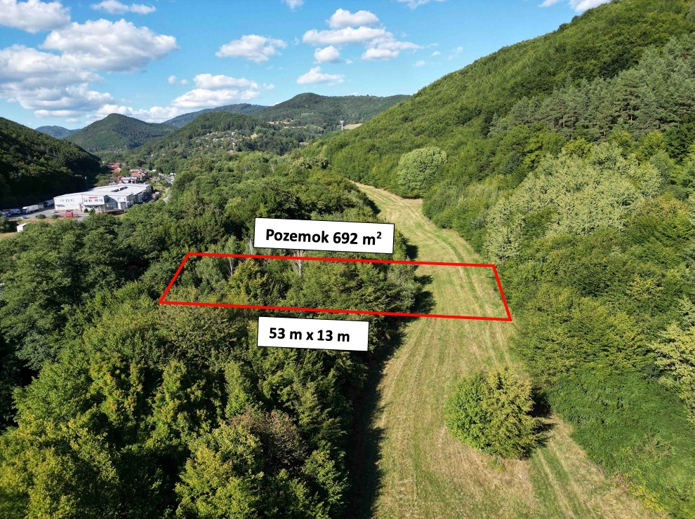 Bartošova Lehôtka – 700 m2 POZEMOK pri lese na chatku