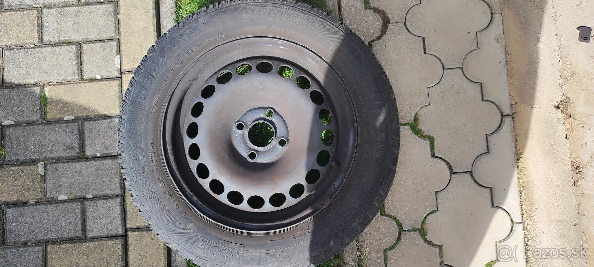4 ks Ocelove disky R 15- 4x 100, 6J ET 39, OPEL Corsa