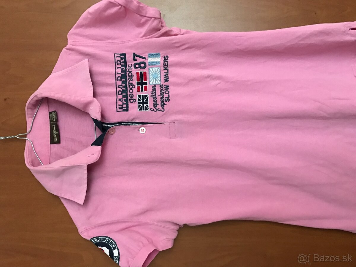 NAPAPIJRI originál baby pink damske polotricko S