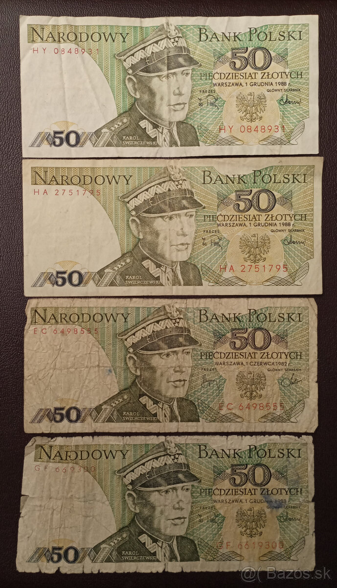 BANKOVKY - Predám zahraničné bankovky z obehu