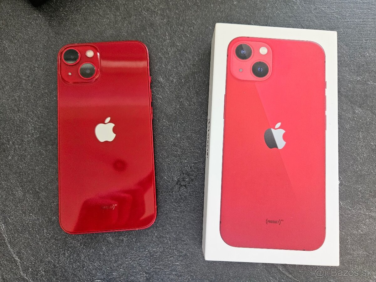 Apple Iphone 13 128GB Product Red, zaruka, TOP STAV