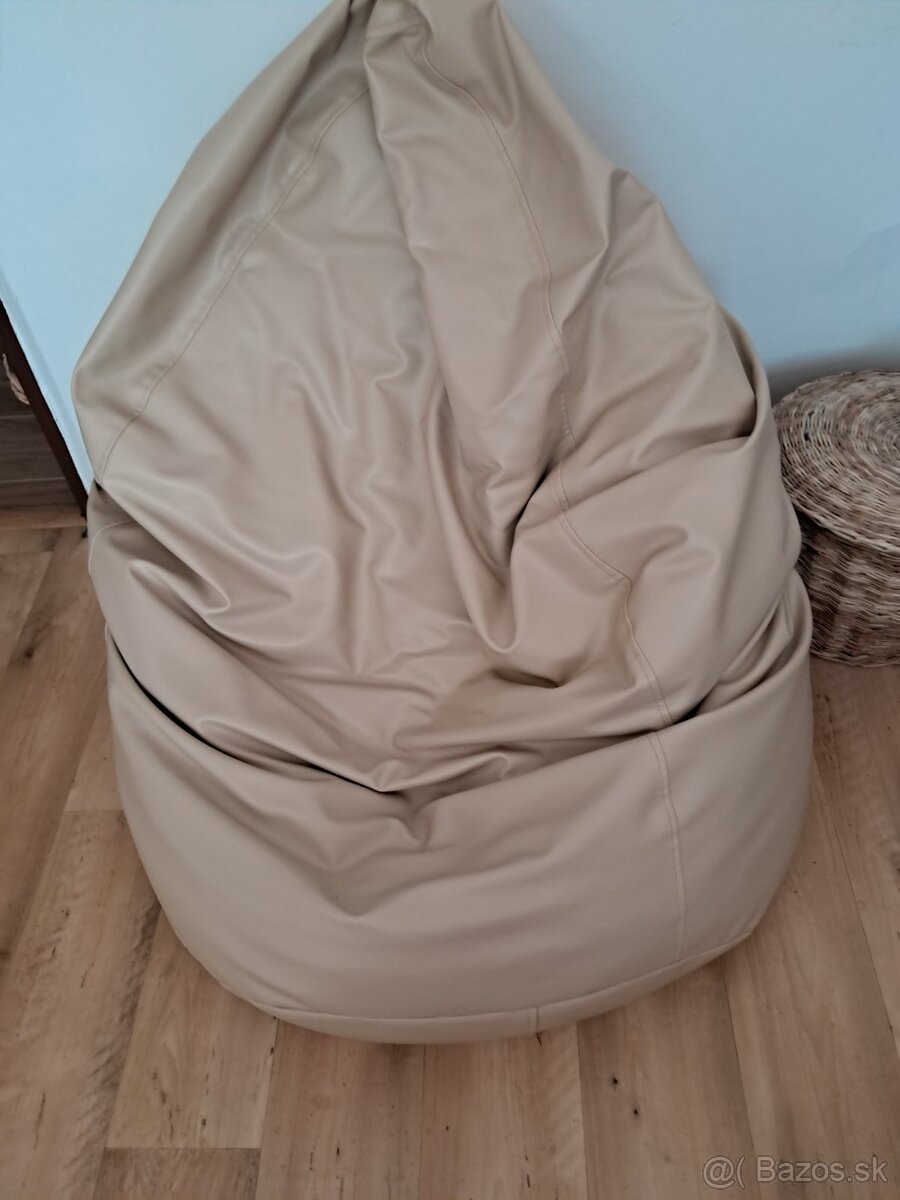 Sedací koženkovy vak