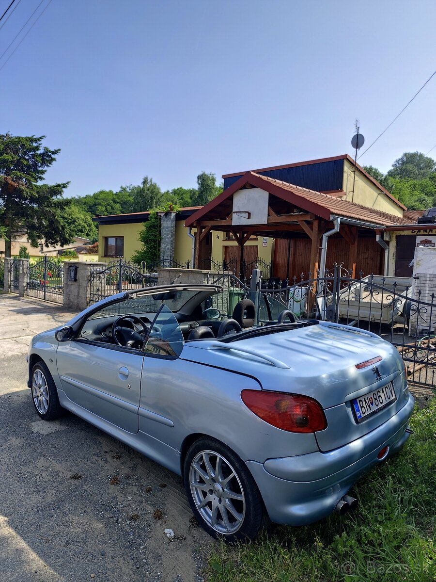 Peugeot 206CC, 2.0i benzín,100kw