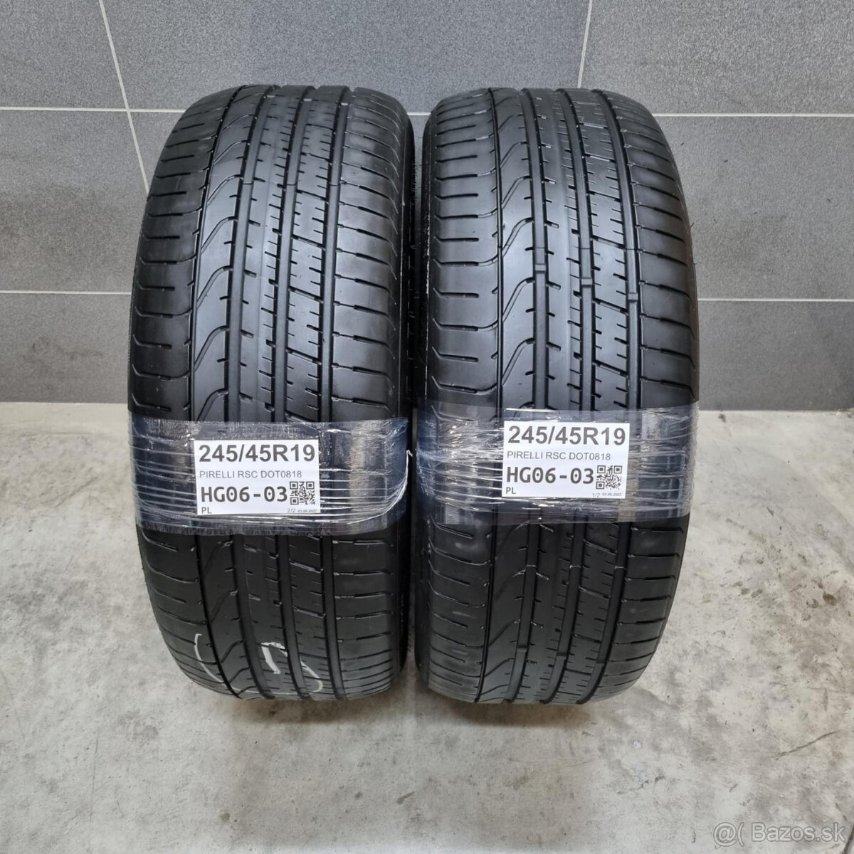 Letné pneumatiky 245/45 R19 PIRELLI RSC DOT0818