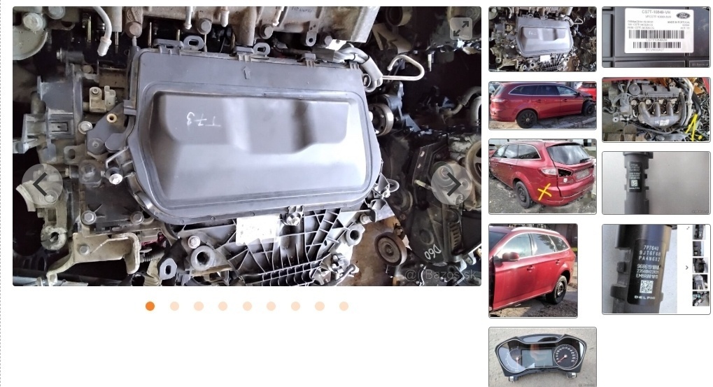 FORD MONDEO 2.0 TDCI MK4 2014 predám MOTOR UKBB, trysky 9686