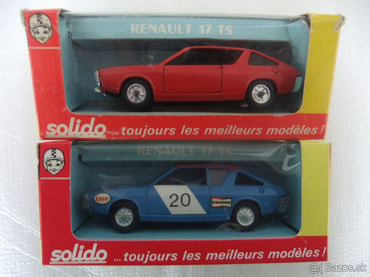 PREDAM 2x RENAULT R17 v 1:43 od SOLIDO/France