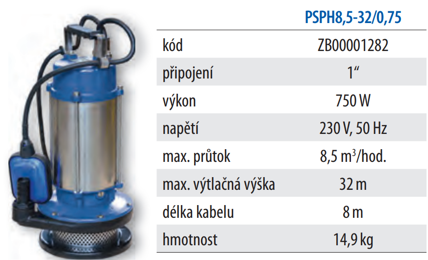 Pumpa PSPH8,5-32/0,75