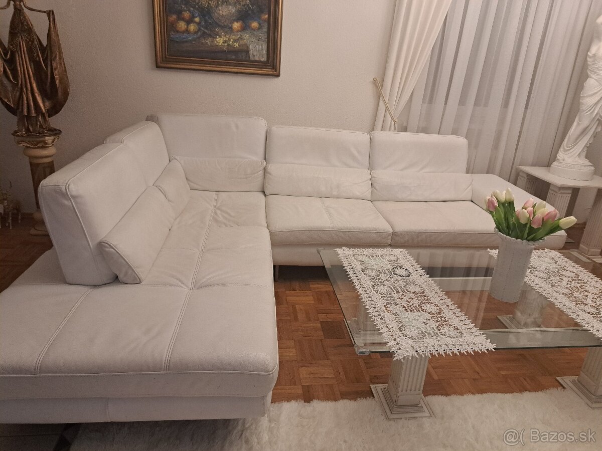 Kožená sedacia súprava - gauč - Eurosofa