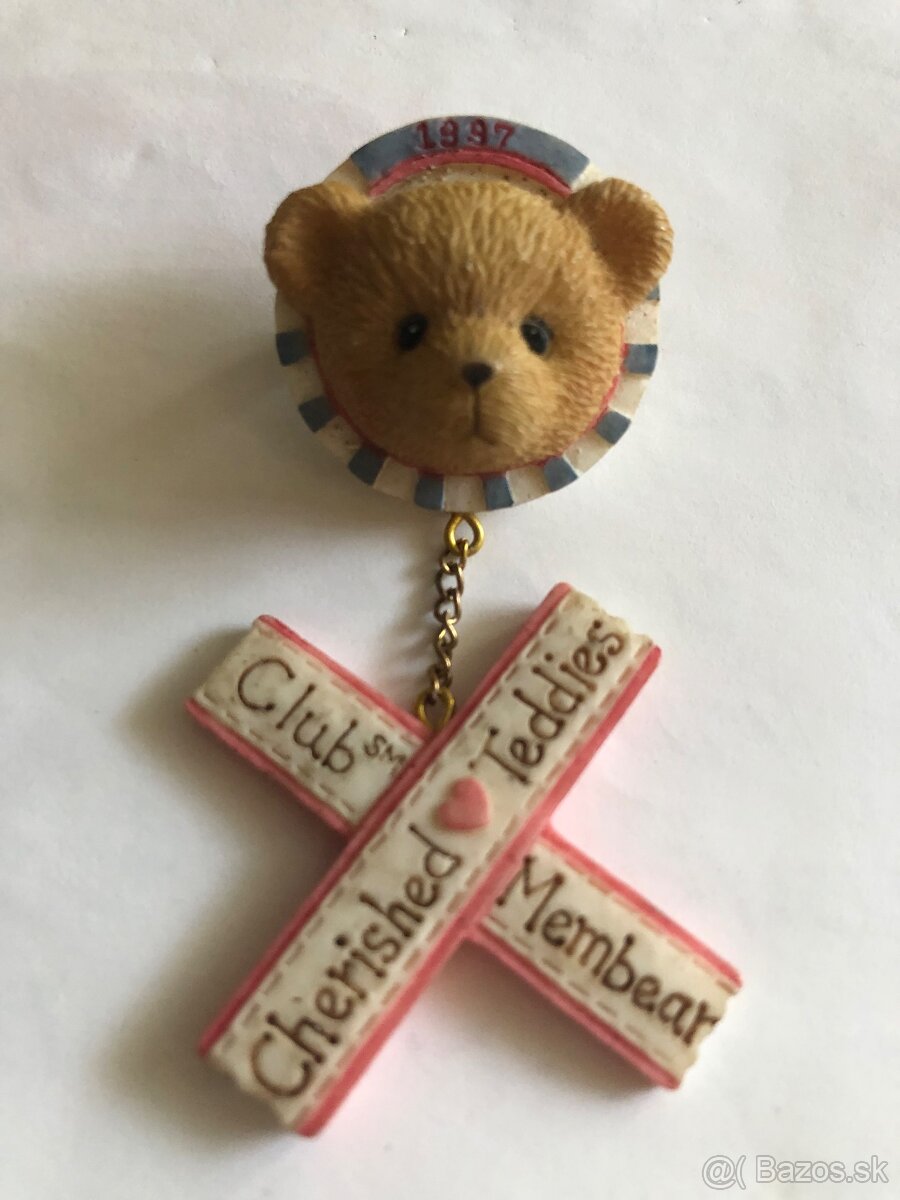 Zberatelska starozitna vintage antik brosna medved maco medv