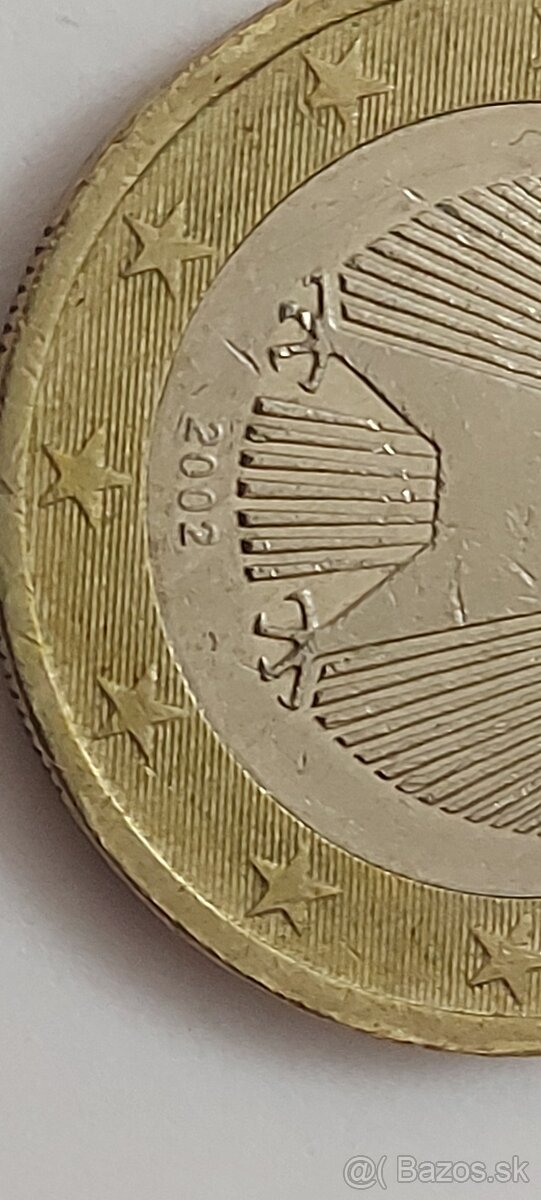 1-eurová minca z roku 2002 A