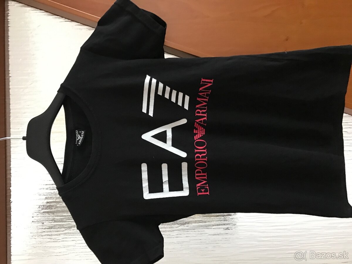 EMPORIO ARMANI black damske tricko S