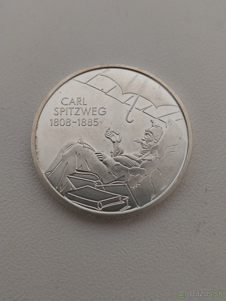 Mince Strieborne 10€ Nemecko