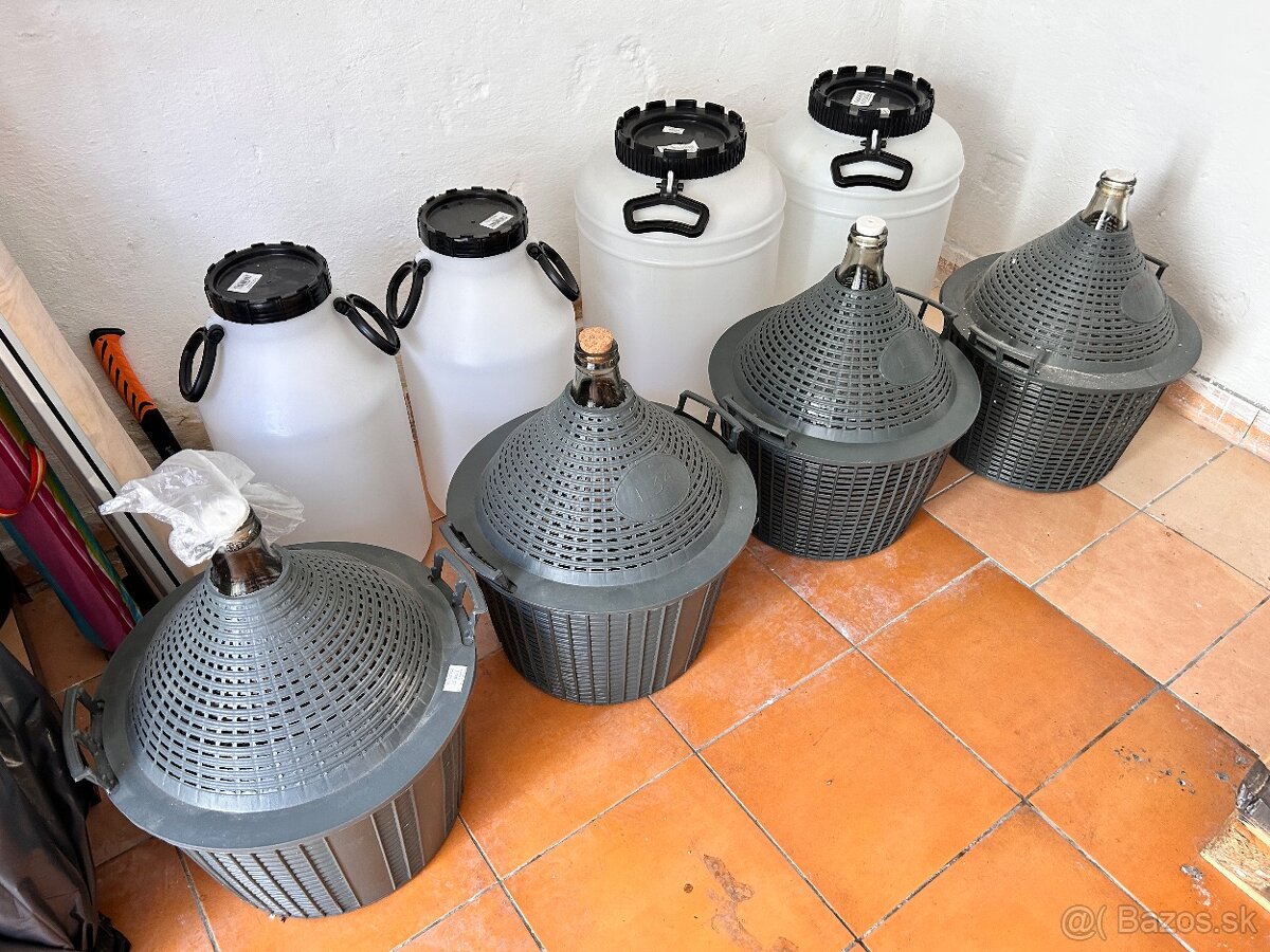 Demižon 34L, 30L a 50L