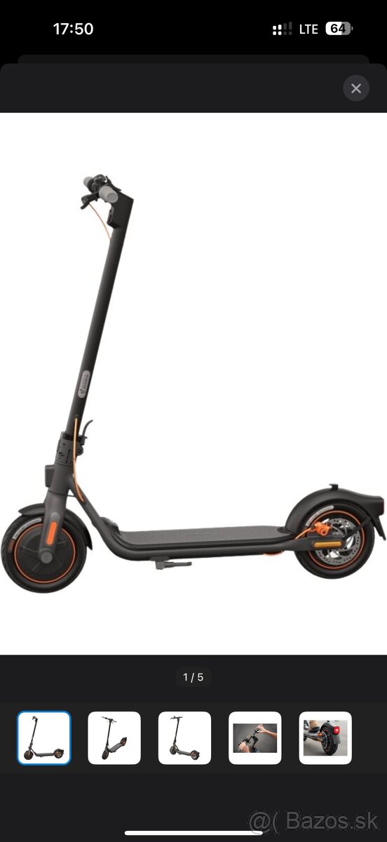 Kolobežka Ninebot Kickscooter F40E by Segway